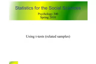 Using t-tests for related samples in Psychology