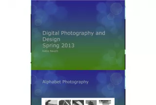 Exploring Digital Photography and Design Concepts in Spring 2013