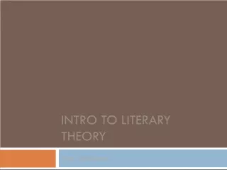 Introduction to Literary Theory: Understanding Different Lenses for Criticism