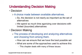 Understanding Decision Making