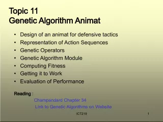 Designing a Defensive Animat Using Genetic Algorithm