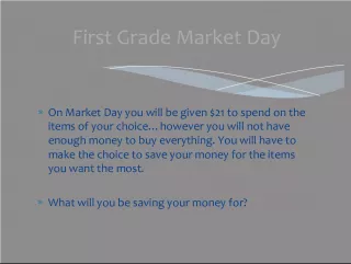 Market Day Dilemma