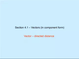 Understanding Vectors in Component Form and Magnitude