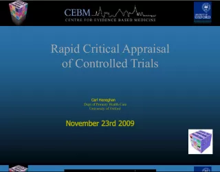 Rapid Critical Appraisal of Controlled Trials