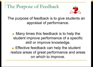 The Importance of Feedback in Online Classes