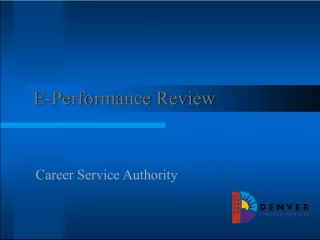E Performance Review System for Career Service Authority