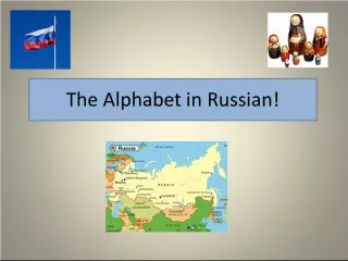 Learning the Russian Alphabet and Pronunciation