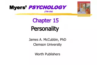 Personality: Understanding the Psychoanalytic Perspective