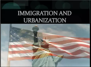 New vs Old Immigrants: The Impact of Immigration and Urbanization