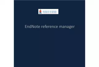 EndNote Reference Manager: A Quick Guide