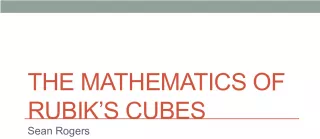 The Mathematics of Rubik's Cubes: Modeling and Functions