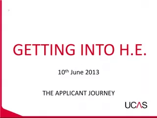 The Applicant Journey: Key Dates and Deadlines