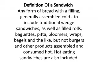 Sandwich Definition and Designer