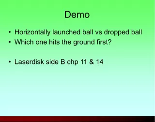 Projectile Motion: Horizontally Launched Ball vs Dropped Ball