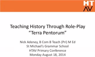 Engaging Primary Students: Teaching History Through Role Play