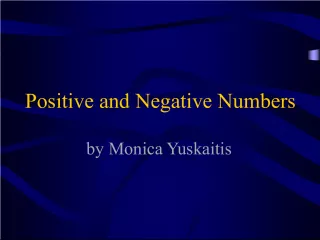 Positive and Negative Numbers