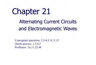 AC Circuits and Resistors: Conceptual Questions, Quick Quizzes, and Problems
