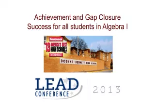 Achieving Algebra Success: Collaboration, Data, and Co-Teaching
