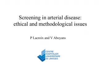 Screening in Arterial Disease - Ethical and Methodological Issues