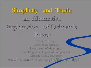 Revisiting Ockham's Razor: An Alternative Take on Simplicity and Truth