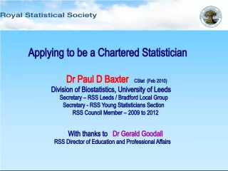 Chartered Statistician: Requirements and Benefits