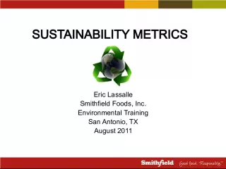 Sustainability Metrics at Smithfield Foods