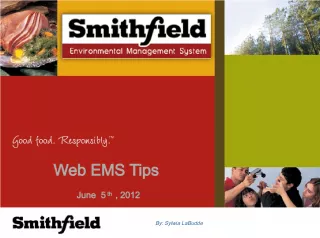 Web EMS Tips: An Electronic Tool for EMS Compliance