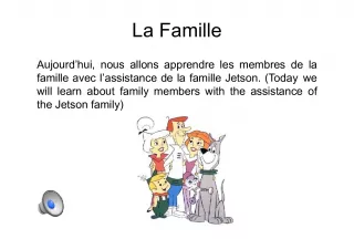 Family Vocabulary Lesson with the Jetsons