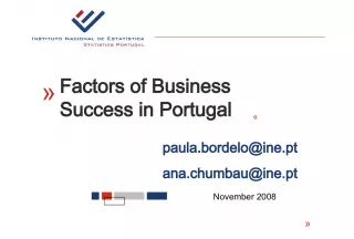 Factors of Business Success in Portugal: Insights from FOBS Survey