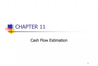 Cash Flow Estimation for Project Evaluation