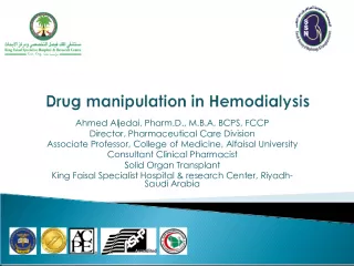 Renal Dysfunction and Drug Therapy