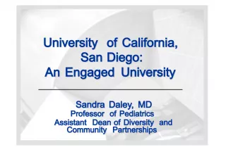 University of California San Diego: An Engaged University