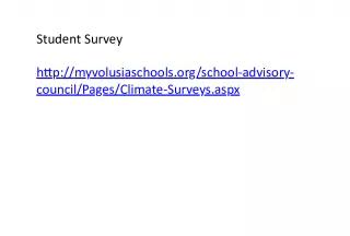 Volusia County Schools Climate Survey