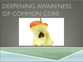 Enhancing Common Core Knowledge in Classroom Practice