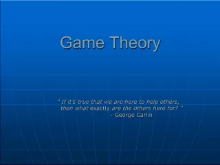 The Ethics of Game Theory