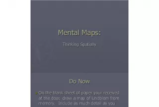 Mental Maps Exercise