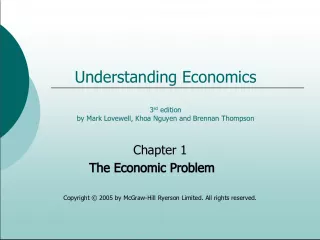 Understanding Economics: Chapter 1 - The Economic Problem