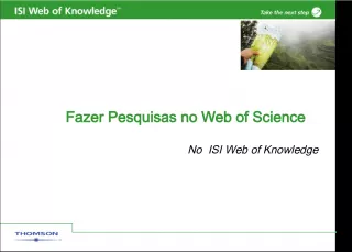 Using Web of Science to Conduct Research