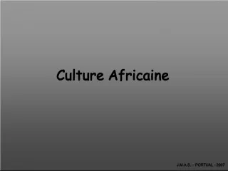 African Culture in Portugal