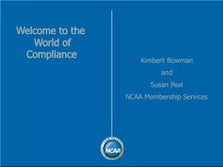NCAA Compliance: An Overview