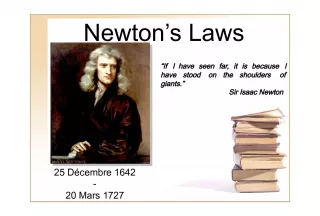 Newton's Laws and Sir Isaac Newton's Legacy