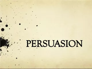 Elements of Persuasive Writing
