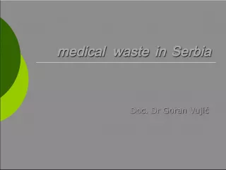 medical waste in Serbia medical waste in Serbia Doc  Dr