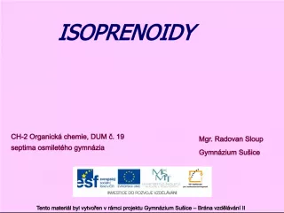 Isoprenoids and Terpenes