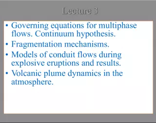 Governing equations and models for multiphase flows