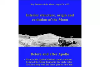 The Evolution of the Moon: Key Features and Interior Structure