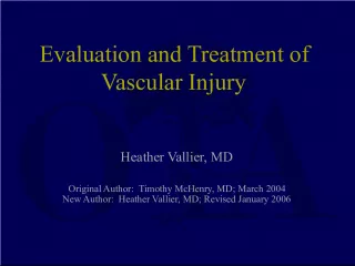 Orthopedic Emergencies and Vascular Injury Evaluation and Treatment