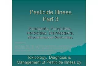 Understanding and Managing Pesticide Illness