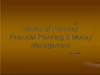 The Importance of Saving: Basics of Personal Financial Planning