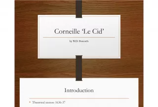 Corneille's Le Cid: A French Classical Tragedy